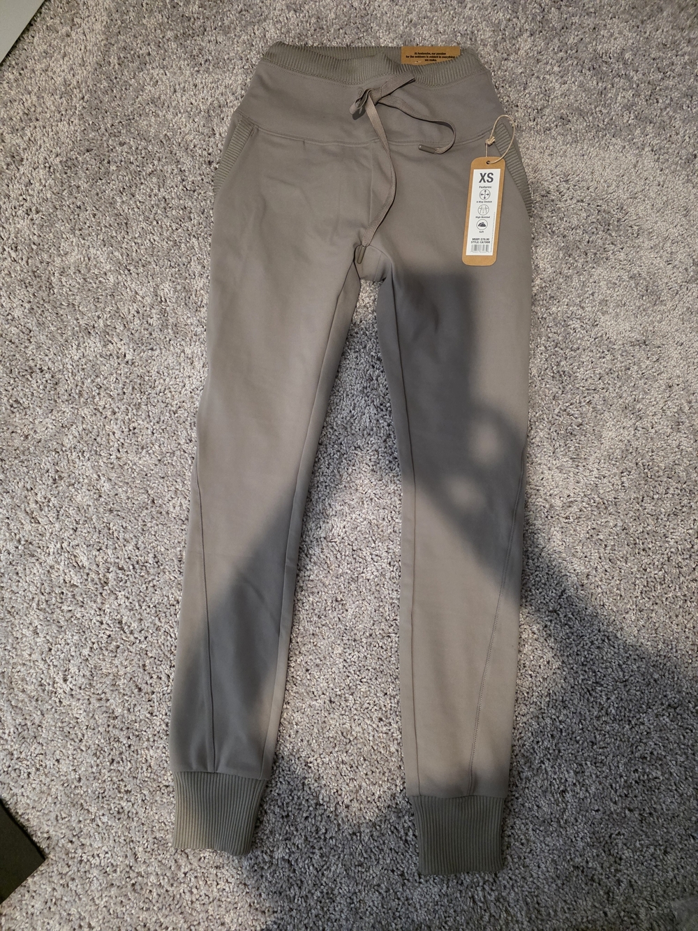 Avalanche XS Slim Jogger Leggings in Taupe - Brand New With Tags